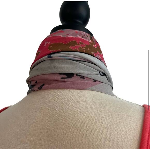 NWT Volt Design No375 HALO Sheer Art Design Inspired Printed Scarf Wrap 37”x 55” - Picture 6 of 13